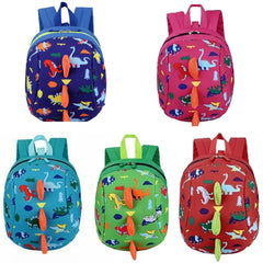 Cartoon Dinosaur Backpack Safety Harness Leash for Kids