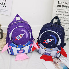 Rocket Kids School Bag Kindergarten Cartoon Bagpack Shoulder School Bags