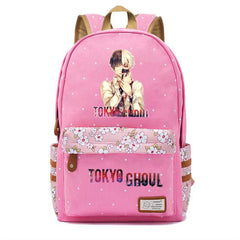 Tokyo Ghoul Canvas Backpack Cartoon Schoolbag Packsack Casual High Teenger