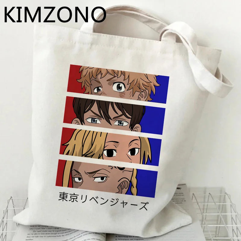 Tokyo Revengers Jute Shopping Bag Tote Foldable Shopper