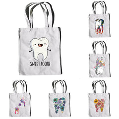 Tooth Shoulder Bags Dentist Graphic Funny Handbags Casual Shopping Girls Handbag