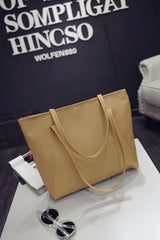 Portable Women's Shoulder Bag Toothpick Pattern Leisure Version