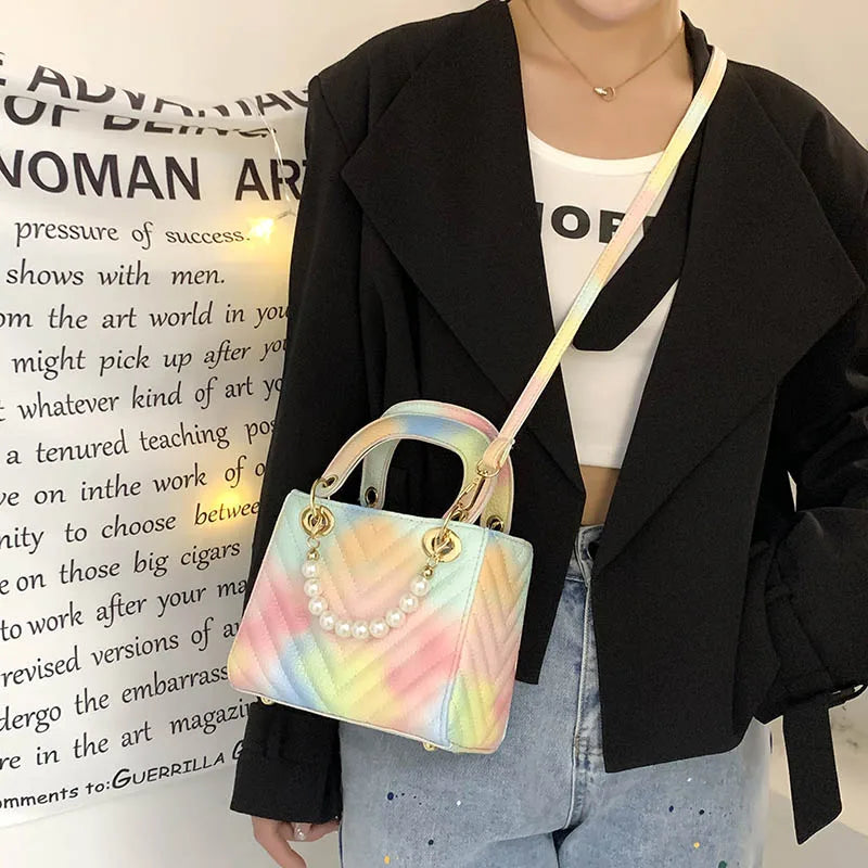 Quilted Box Bag Crossbody Shoulder Tote Women's Handbag