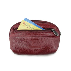 Cow Leather Key Wallet Purse Men Women Keychain Holder Pocket Organizer