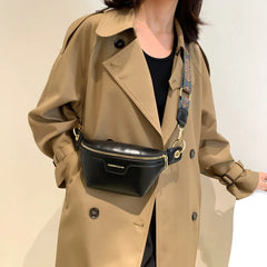 Leather Fanny Pack Female Chest Bag Belt Purse Women Shoulder Crossbody