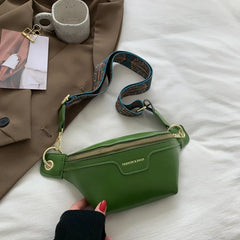 Leather Fanny Pack Female Chest Bag Belt Purse Women Shoulder Crossbody
