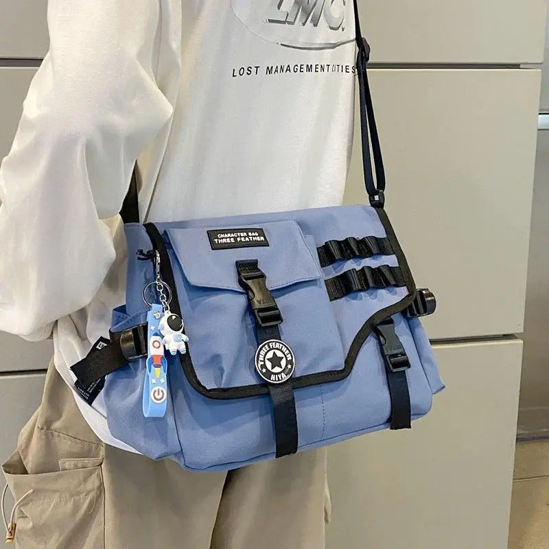 Youth Large Capacity Crossbody Bag School Messenger Bag