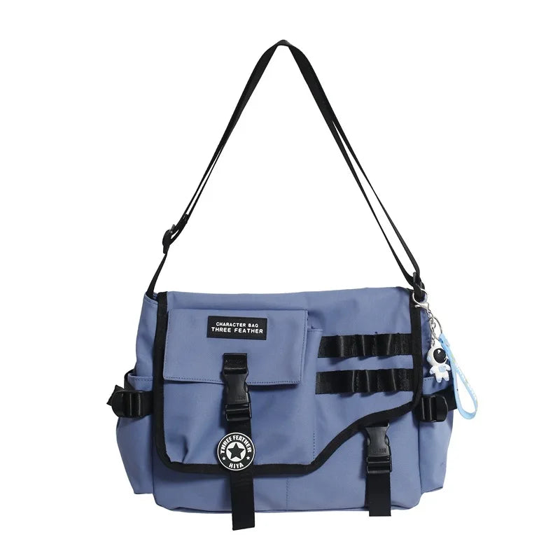 Youth Large Capacity Crossbody Bag School Messenger Bag