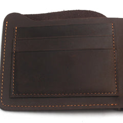 Top Retro Leather Men's Wallet Durable Real Portfel Male Purse