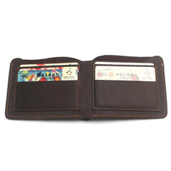 Top Retro Leather Men's Wallet Durable Real Portfel Male Purse