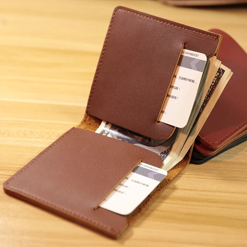 Retro Leather Men's Wallet - Durable Purse for Men