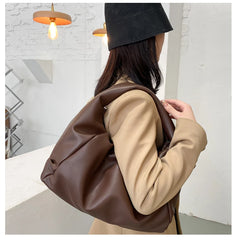 Soft Leather Top Handle Bag for Women Clutch Purse Dumpling Shoulder Bag