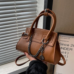 Top Handle Chain Shoulder Side Bag for Women