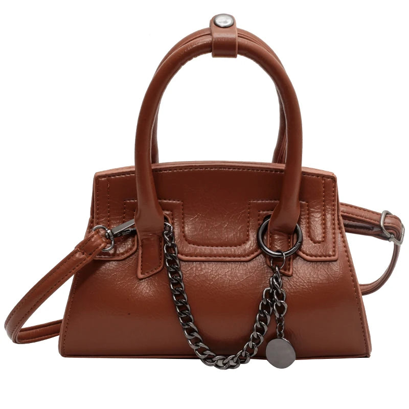 Top Handle Chain Shoulder Side Bag for Women