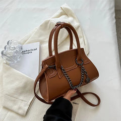 Top Handle Chain Shoulder Side Bag for Women