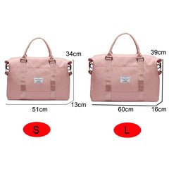 Oxford Pink Travel Handbag Carry on Luggage Shoulder Bags Men Duffle Bag Women T