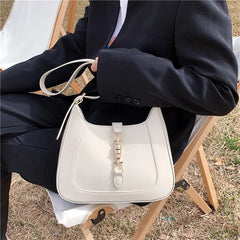 Leather Shoulder Crossbody Bags for Women Dual Straps Underarm Sac A Main