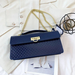 Leather Crossbody Bag for Women Underarm Handbag Flap