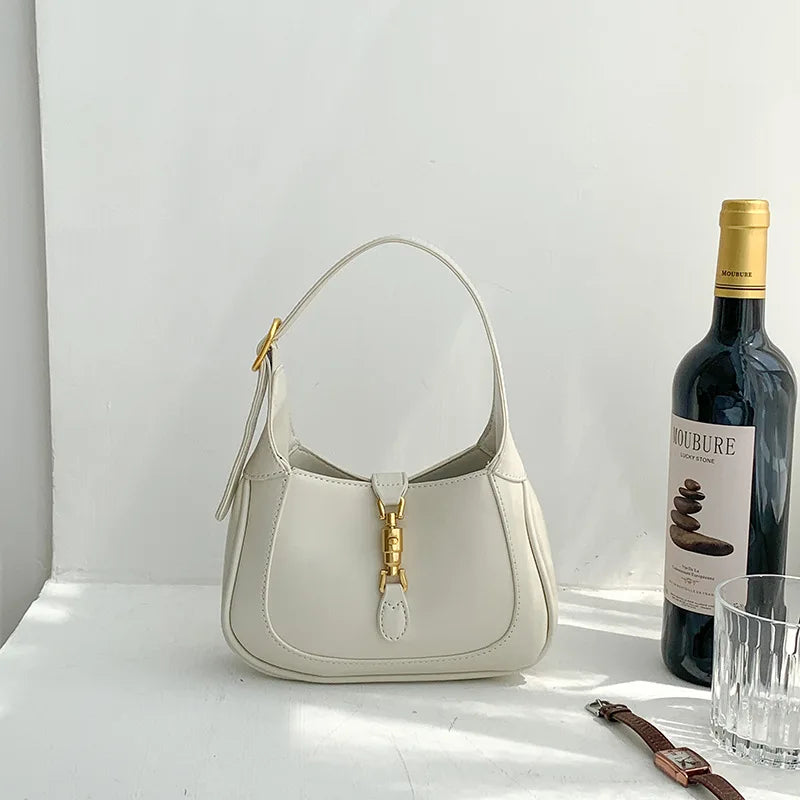 Leather Shoulder Crossbody Bags for Women Underarm Sac A Main