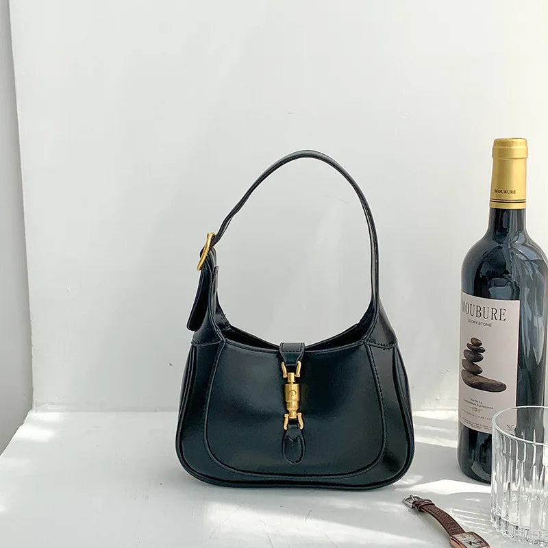 Leather Shoulder Crossbody Bags for Women Underarm Sac A Main