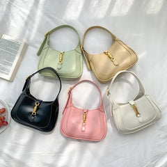 Leather Shoulder Crossbody Bags for Women Underarm Sac A Main