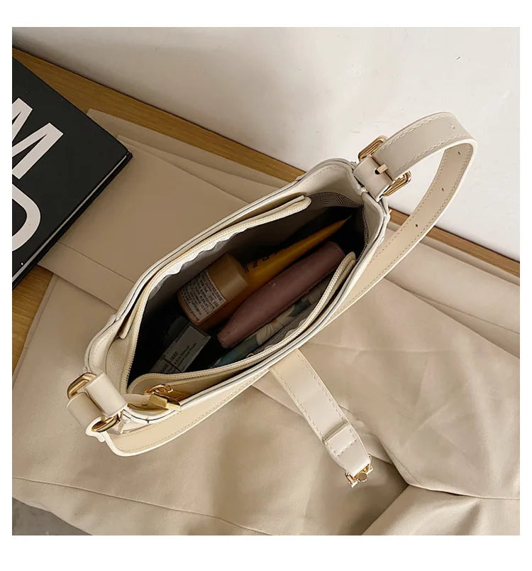 Leather Crossbody Bag for Women Underarm Sac A Main