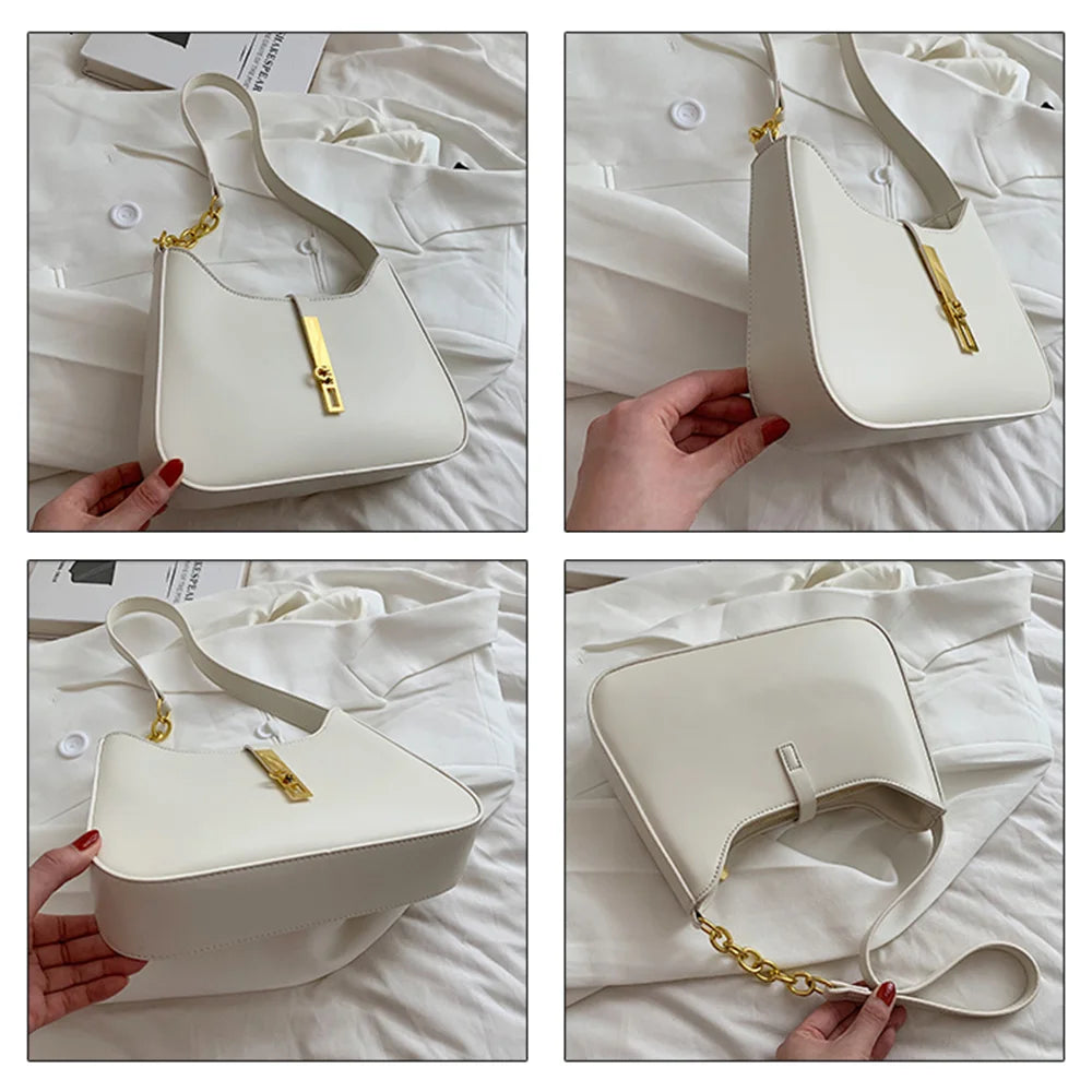 Leather Crossbody Bags for Women Underarm Sac A Main
