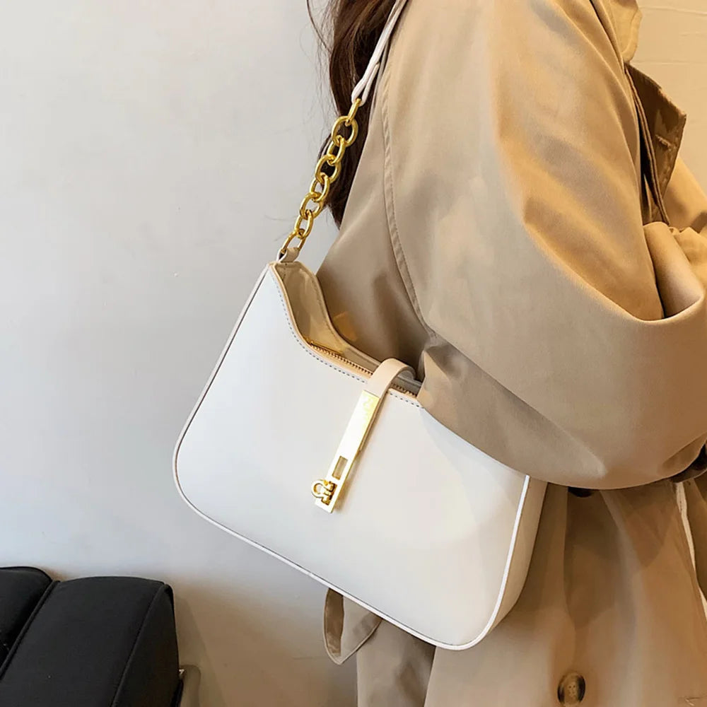 Leather Crossbody Bags for Women Underarm Sac A Main
