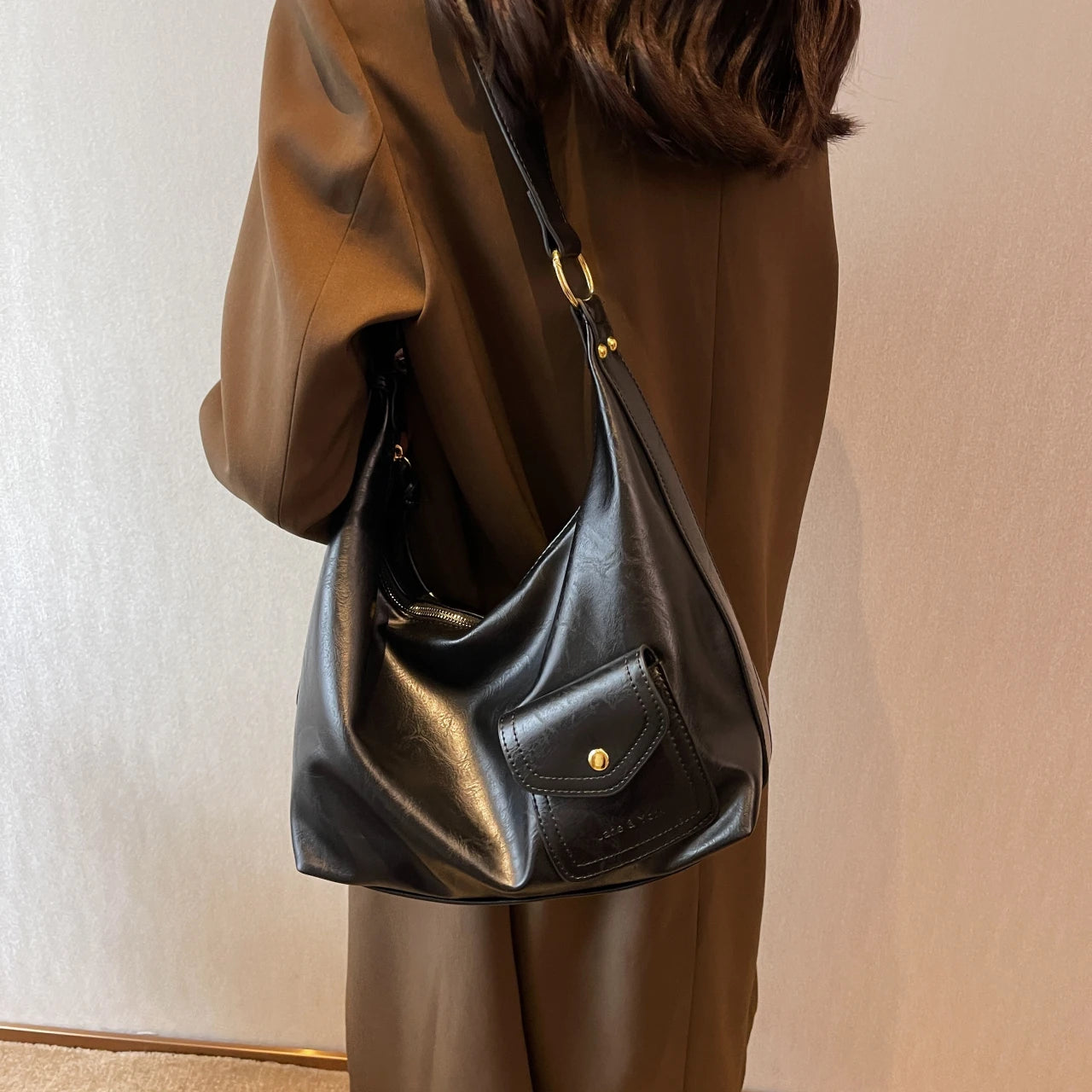 Women's Leather Crossbody Bag Handbag Messenger Purse Totes Backpack Satchel