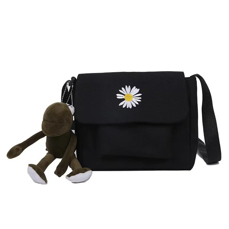Sweet Cartoon Envelope Messenger Bag with Doll Print