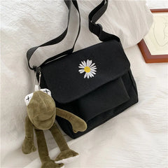Sweet Cartoon Envelope Messenger Bag with Doll Print