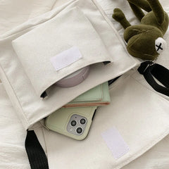 Sweet Cartoon Envelope Messenger Bag with Doll Print