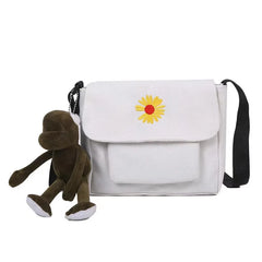 Sweet Cartoon Envelope Messenger Bag with Doll Print