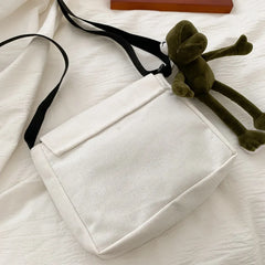 Sweet Cartoon Envelope Messenger Bag with Doll Print