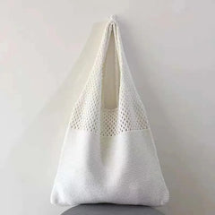 TopFight Knitted Vest Shoulder Bags Big Purses Casual Hollow Woven
