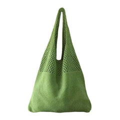 TopFight Knitted Vest Shoulder Bags Big Purses Casual Hollow Woven