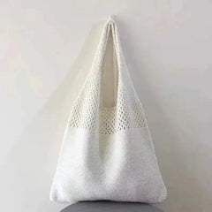 TopFight Knitted Vest Shoulder Bags Big Purses Casual Hollow Woven