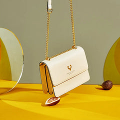 TopFight PU Leather Chain Shoulder Bags Women Bags All-match Chain