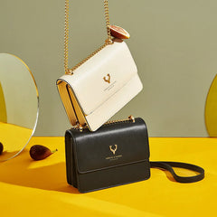 TopFight PU Leather Chain Shoulder Bags Women Bags All-match Chain