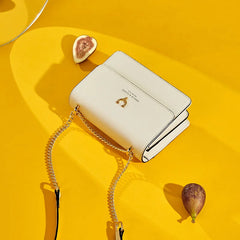 TopFight PU Leather Chain Shoulder Bags Women Bags All-match Chain