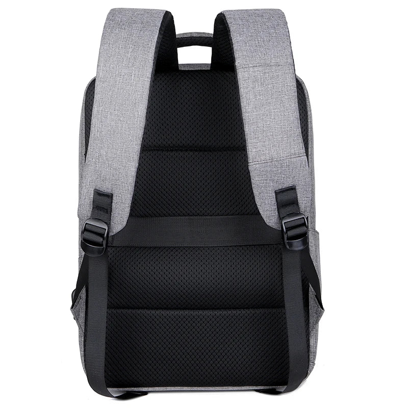 Triangle Splicing Men Backpack Bag 15.6 Inch Laptop High School Bag