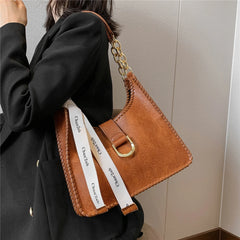 Women's PU Leather Shoulder Bags Totes Chain Top Handle Handbags