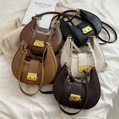 Vintage Half Moon Small Shoulder Bags For Women