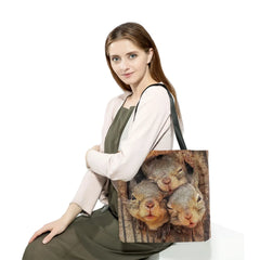 Eco Friendly Animal Print Shoulder Bag High Capacity Women's Tote