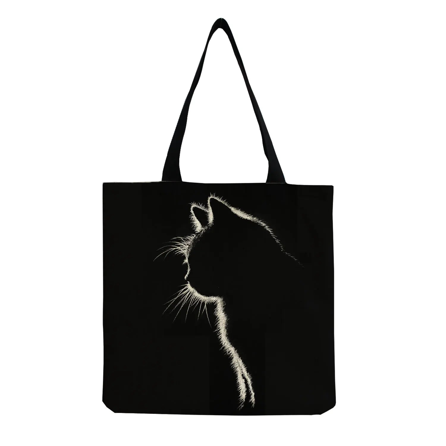 Big Cat Shoulder Bag for Women Cartoon Print