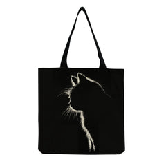 Big Cat Shoulder Bag for Women Cartoon Print