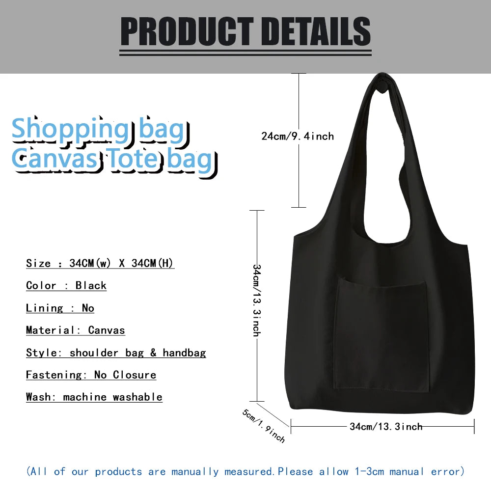 Canvas Tote Bag Women?s Shopping Eco Handbags