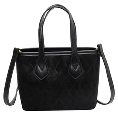 Large Capacity Women's Crossbody Bag Patchwork Retro Shoulder Bag