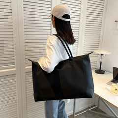 Women's High Capacity Travel Tote Bag, Waterproof Oxford Cloth Handbag