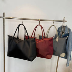 Women's High Capacity Travel Tote Bag, Waterproof Oxford Cloth Handbag